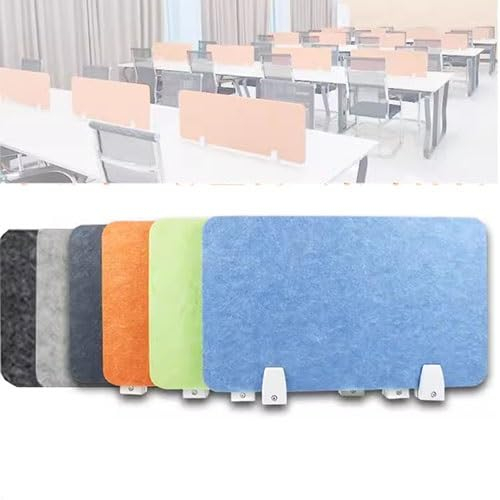 Schreibtischteiler, Akustisch freistehend Schreibtischteiler Geräuschreduzierung Schreibtisch Datenschutzbereich for Tisch Schallschutz Teiler for das Klassenzimmer Desktop-Büro(Weiß,30X80CM)