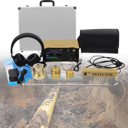 Detector de Fugas de Agua subterránea, detector de Fugas de Agua de Alta sensibilidad de 200 a 3000 Hz, 0 a 100 dB, Ajustable y preciso