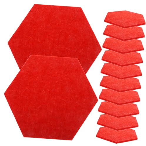 SEWACC 12stücke Hexagon Filz Pinnwand Selbstklebend Farbenfroh Schalldämmend Für Büro Und Kindergarten Vielseitige Wanddekoration Für Notizen Und Fotos