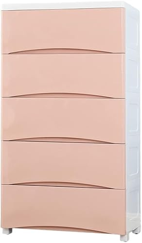 Große Kapazität Kunststoff Aufbewahrungsbehälter Schrank Spind für Kindergarderobe Rosa 3 Schichten Ideal für Wohnzimmer Schlafzimmer und Kinderzimmer Organisation