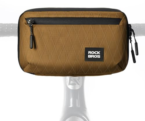 ROCKBROS Lenkertasche Fahrrad, Fahrradtasche Vorne Lenker mit Schultergurt, 2,1L Kapazität, Fahrrad Tasche für Klapprad, Rennrad, MTB, Gravel Bike e Scooter