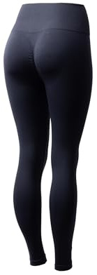 HORZE Damen Nahtlose Vollbesatz Scrunch Reitleggings Nessa, blau, 42-44