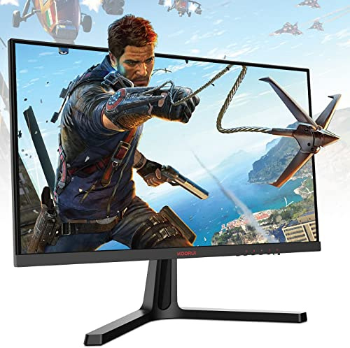 KOORUI Gaming Monitor, 61 cm (24 inches), FHD 1080P, Computer Monitor, 165Hz, 1ms, AdaptiveSync Technology, HDMI X2/DP, VESA Compatible, Tilt, Black 24E4