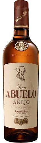 Ron Abuelo Añejo 40% Vol. – Ron Panameño, Envejecido con Cuidado para un Sabor Suave y Complejo Ideal para Cócteles o Solo