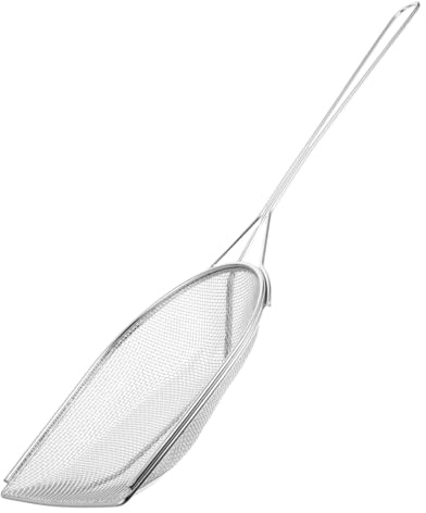 Healifty Cucchiaio Schiumarola in Acciaio Inossidabile Filtro Olio Friggitrice Rete a Maglia Fine Quadrata Per Scarico Olio Frutta Cotta a Fuoco Patatine Fritte