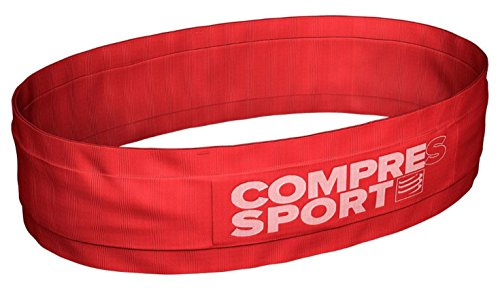 Compressport Adulto Free Belt Bianco Cintura da Corsa, Rosso, XL/XXL