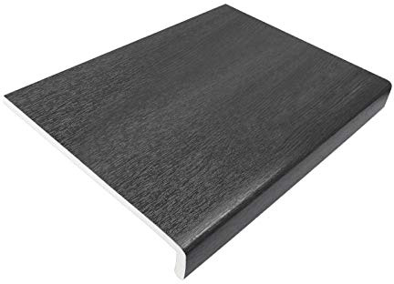225mm Grey UPVC Window Board/Cill Cover 2.5m Long 9mm Thick Plastic Window Sill Capping