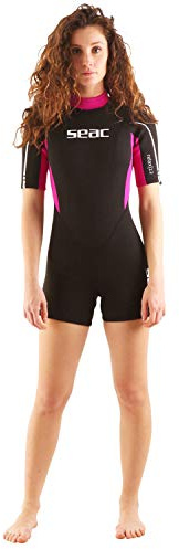 Seac Relax Short Lady, 2,2 mm kort neoprendräkt för snorkling, dykning och andra vattenaktiviteter