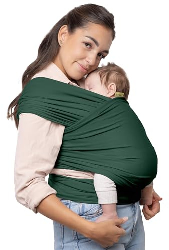 Boba Portabebés - Portabebés original para recién nacidos (7-35 libras), suave, seguro, manos libres y ergonómico, ideal para una unión cómoda, nuevos padres (Serenity Rainforest)