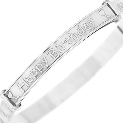 Barns första födelsedag armband, sterlingsilver armband 925 stämplad, födelsedagspresent barnarmband, baby pojke, baby flicka 0-3 år