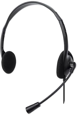 Manhattan Stereo USB-Headset On Ear, schwarz