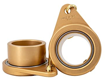 Stanwood Wind Sculpture Non Tangle Flagpole Swivel/Rotating Ring, Anodized Aluminum Spinner with Stainless Steel Bearing - 1 1/4, Pack of 2 - Made in The USA, Large Size