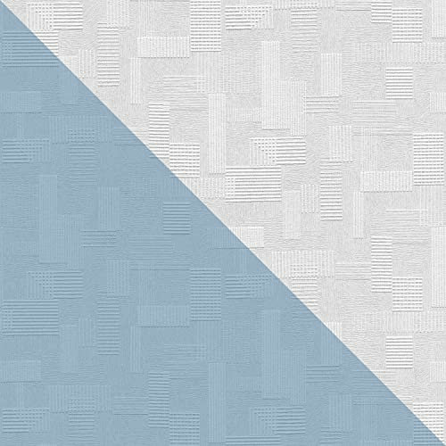 Papier peint texturé Profhome 262516-GU papier peint intissé à peindre texturé à l'aspect textile mat blanc 5,33 m2