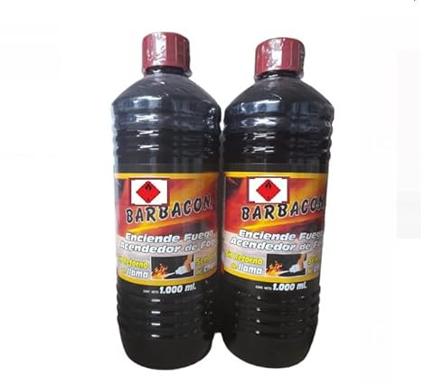 Líquido enciende fuego, pack especial de 2 unidades, fórmula sin retorno de llama.