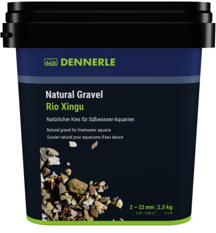 Dennerle Natural Gravel Rio Xingu, 2-22 mm, 2,5 kg