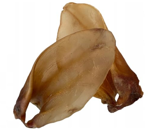 Lucze, Oreilles de bœuf pour chiens, 1 kg, article à mâcher pour chiens de grande et moyenne taille, 16-19 cm, 100 % naturel, sans céréales ni produits chimiques, fabrication propre