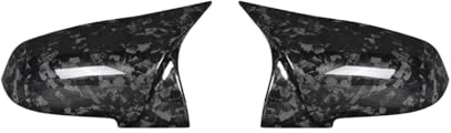 Auto Spiegelkappen Für B&MW 3 Serie F30 F35 2012 2013 2014 2015 2016 2017 2018 2019 Auto Außen Seite Tür Rückspiegel Kappen(Farbe:Forged Pattern)
