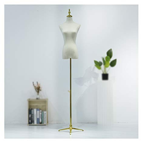 LIUSP Schneiderpuppen-Torso für Damen, Mannequin-Ständer, weiblicher Schneiderpuppen-Torso, höhenverstellbare kopflose Mannequin-Halbkörperform, Schaufenster-Kleiderdisplay für