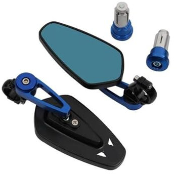 WWSADE Motorrad Lenkerendenspiegel Für Ya&ma&ha Für MT-01 MT-125 MT-25 MT-03 MT-07 MT-09 MT-10 Tracer Motorradgriffe Ende Rückspiegel Seitenspiegel Rückspiegel Motorrad(1)
