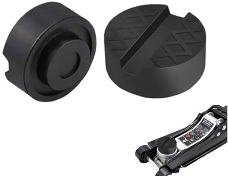 Wagenheber Gummiauflage,2 Stück Universelle Gummiauflage für Fahrzeugheber für Wagenheber Hebebühnen Wagenheber Pad Adapter für Wagenheber Rangierwagenheber Unterstellbock Gummiklotz Gummiblock