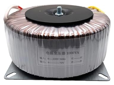 Transformador de potencia toroidal Transformador toroidal de 1000 W, 220 V a 60 V, transformador de aislamiento de anillo, todo con cable de cobre, 36 V, 48 V, 70 V, 80 V y 220 V.(36V)