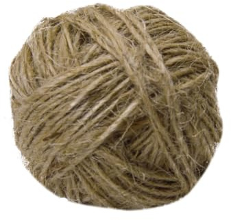 Tofficu Ficelle Bobine 1 Rouleau de Jute Naturelle 1 Mm 30 Mètres en Sisal Naturel à 2 Brins Couleur Café pour Bricolage et Jardinage