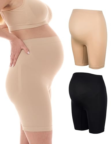 Herzmutter Mutande per la Gravidanza Sostegno - Mutandine Premaman - Senza Cucitura - Slip Supporto - Biancheria Intima per Futura Mamma Comoda - 5500