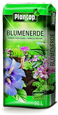 Plantop BLUMENERDE 20 l. Kultursubstrat für Zimmer- und Balkonpflanzen. Blumentopferde. Erde. Z146