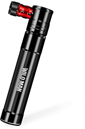 Fahrradpumpe, Aluminiumlegierung tragbare Mini-Fahrradreifenpumpe, Super schnelles Aufpumpen von Reifen,kompatibel mit Presta- und Schrader-Ventilrahmen Luftpumpe