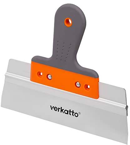 Mivos Spatola per Stucco Professionale in Acciaio INOX 250 mm/Spatola per Facciate con Impugnatura Morbida/Coltello per Rivestimenti/Spatola per Nastro/Prodotto in UE