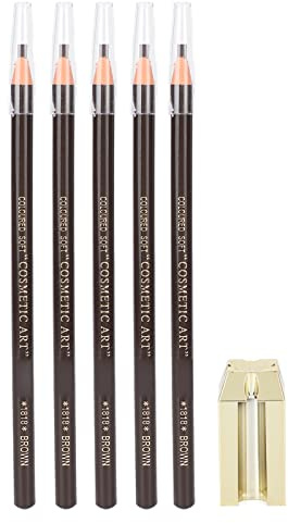 4 in 1 Augenbrauenstift Set Mit Spitzer, Tattoo Make Up und Microblading Zubehör Zum Markieren, Augenbrauen Make Up Kosmetische Formwerkzeuge (Braun)