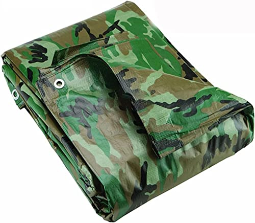 RajoNN Zelt wasserdichte PE-Bodenbedeckung, Tarnplane, Camping-Tarnplane, regendichtes Tuch, Outdoor-Zelt, Unterstand, Sonnensegel (3 x 3,6 m)