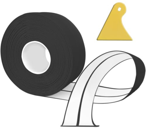 Weichsockelleiste Selbstklebend, 12M PVC küchenabschlussleiste 20x20mm, Sockelleiste Selbstklebende für Küche und Badezimmer 2x2 Schwarz