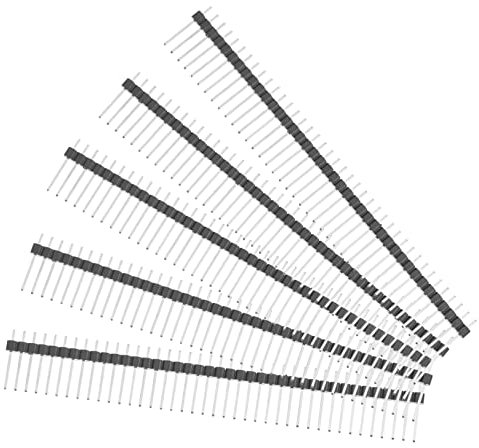 Gatuida 30St einreihige Stiftleiste Lipgloss-Kit Leiterplatten-Stiftleiste platinen steckverbinder Circuit board connector stoßverbinder männlicher Kopfstift Kopfleiste