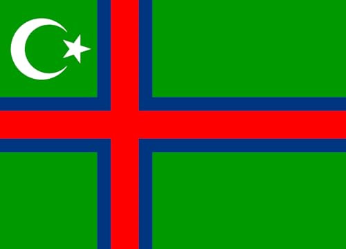 magFlags Bandiera Large Finland tatars | Tatar minority in Finland | bandiera paesaggio | 1.35 m² | 100x140cm
