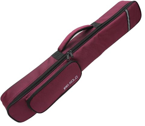 F Fityle Sopran-Saxophon-Klarinetten-Koffer, Sax-Gigbag mit Außentasche mit Griff, Tragetasche, tragbar für Reisen auf der Bühne, Weinrot