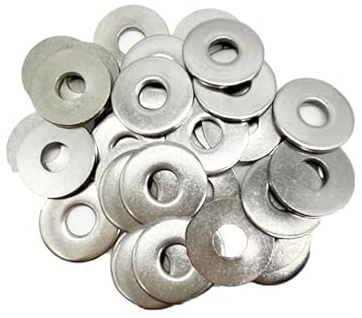 30 Stück M6x16mm Flache Unterlegscheiben Edelstahl Beilagscheiben Großer OD Außendurchmesser Flache Reparatur Metallscheiben für Schrauben, Muttern, Gewindestange