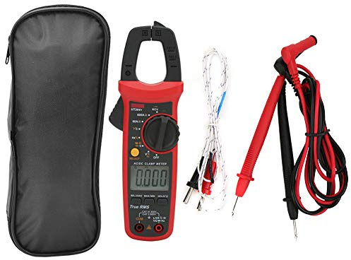 UNI T UT204+ Pinza amperometrica digitale portatile Gamma automatica True RMS AC DC Tensione Corrente Resistenza Capacità Tester True RMS Pinza Amperometro Multimetro