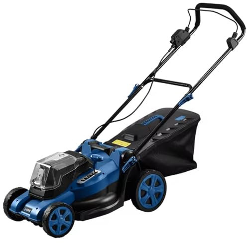 FfiMe 2600W Electric Lawn Mower, 45L Large Grass Box, 38cm Cutting Width, 6 Adjustable Cutting Heights (25-75cm), Foldable For Storage, Cordless Lawn Mower