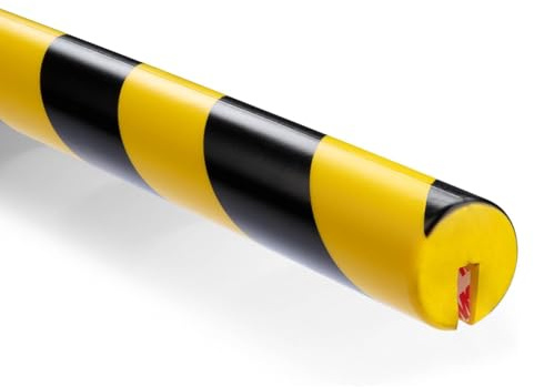 Kyvoria L-Shaped/Circular Edge Protector – 19 Durable Polyurethane Foam, High-Visibility Yellow/Black Stripes & Corner Safety Bumper for Impact Protection