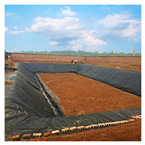 Bâche noire extra épaisse pour bassin de piscine, jardin, étang robuste et résistant aux intempéries 1,5 x 3 m