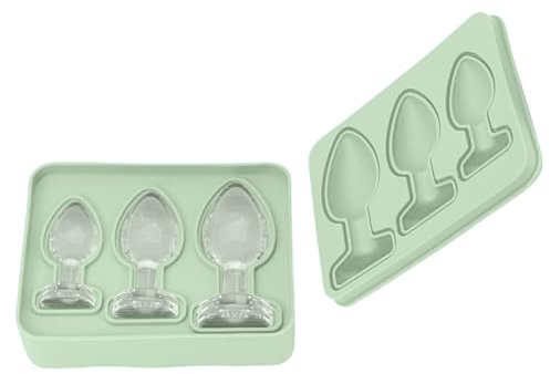 GET STOOP Eisformen – Eiswürfelformen for Erwachsene, Junggesellenabschied, lustige Silikon-Analplug-Würfelform for Bar, Cocktails, Whiskey, CoolDrinks, Tee, Kaffee – for Männer und Frauen