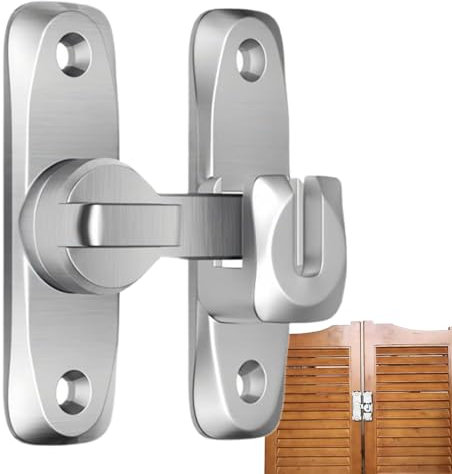 Yonuaret Klapptorriegel | Aluminium-Legierung Flip-Torriegel – Heimwerker-Diebstahlschutz Schwingtürschloss für Scheunentür, Schuppenzaun, Außentor, Doppeltor