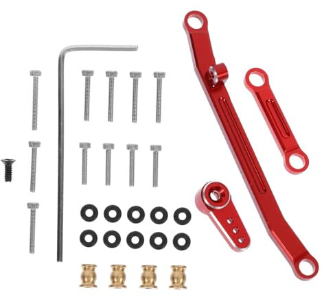 PHENOFICE Reparación y Actualización De Barra De Dirección Metálica para Coche RC Escala Fácil Instalación