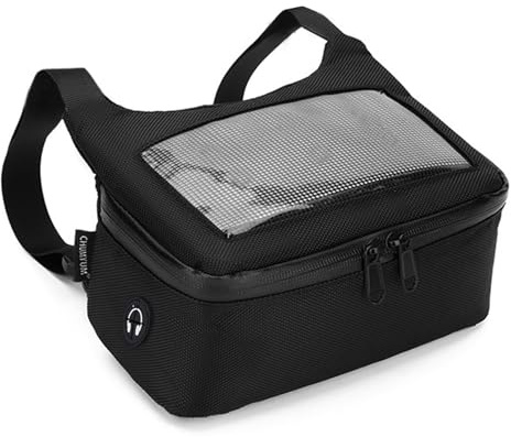 MeYuxg - Bolsa de manillar de moto con gran capacidad, pantalla táctil y almacenamiento para teléfono móvil, navegación, correa descendente impermeable