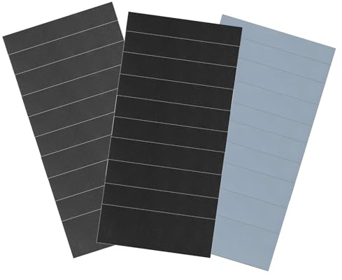 30 Pcs Wet and Dry Sandpaper Set, Assorted Fine Sandpaper Grits 1000, 2000, 3000, 9 x 3.6 Inch, Sandpapers for Metal, Wood, Plastic, Glass, Leather, Jade, Also Ideal Sandpapers for Walls Finishing
