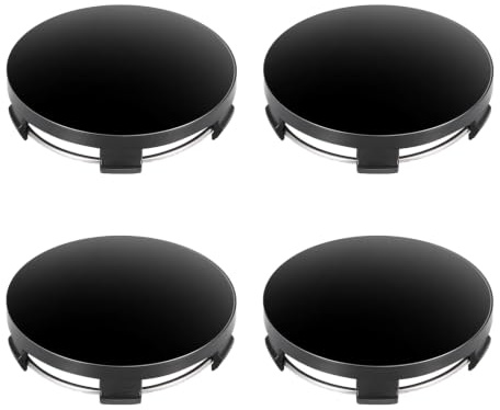 4 tapas de buje de rueda, tapas de buje, 60 mm, universales, de alta calidad, ABS de alta calidad, Od 60 mm, Id 56 mm, negro, marcas generales de automóviles, para llantas de aleación de Volkswagen y