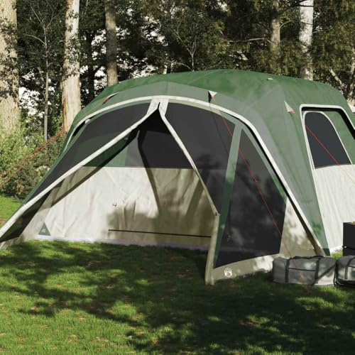 INLIFE Familienzelt 6 Personen Grün Wasserdicht,Sportartikel,Outdoor-Aktivitäten,Camping & Wandern,Zelte,Grün,10.75 KG,94548
