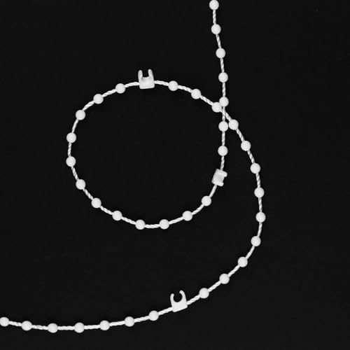 20 Meter 200 clips Vertical Blind Bottom Chain for 3.5 Inch/ 89mm Slats Durable Vertical BlindChain Vertical Blinds Repair Parts Ideal for Repair