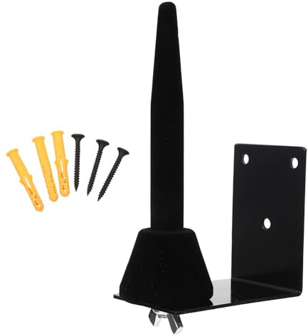 HAMPPLIES Soporte para Flauta y Clarinete de Hierro Forjado Negro, Montaje en Pared, Estante Resistente y Extraíble, Accesorio Práctico para Instrumentos de Viento y Madera, Adecuado